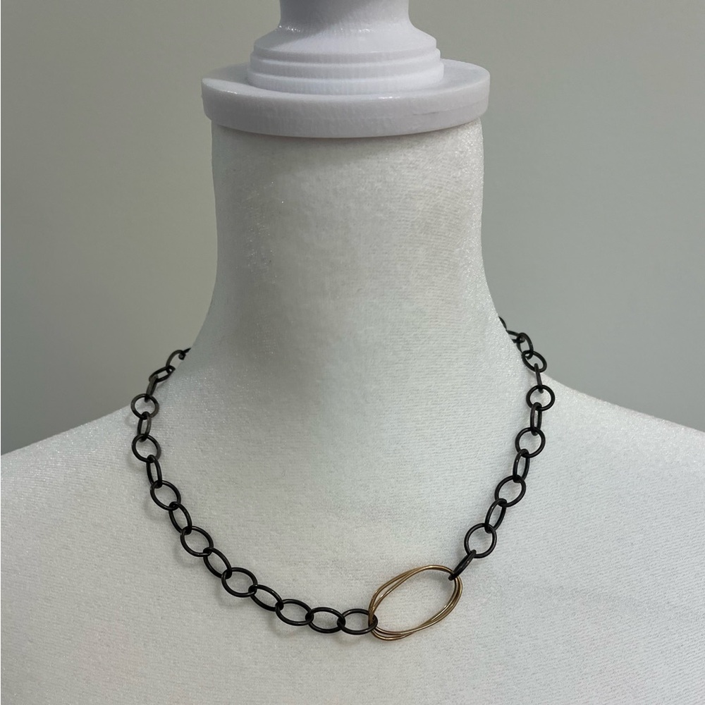 Mixed Metal Links Necklace